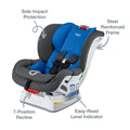 Britax Marathon Clicktight Convertible Car Seat - Mod Blue