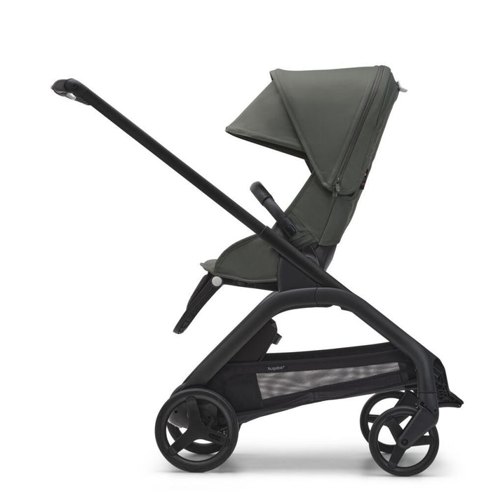  Bugaboo Dragonfly Stroller and Bassinet Complete - Black / Forest Green / Forest Green