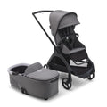  Bugaboo Dragonfly Stroller and Bassinet Complete - Graphite / Grey Melange / Grey Melange