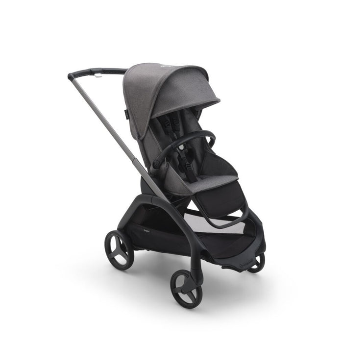  Bugaboo Dragonfly Stroller and Bassinet Complete - Graphite / Grey Melange / Grey Melange