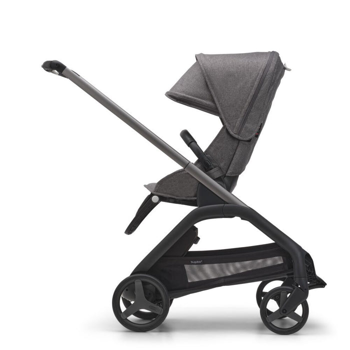  Bugaboo Dragonfly Stroller and Bassinet Complete - Graphite / Grey Melange / Grey Melange