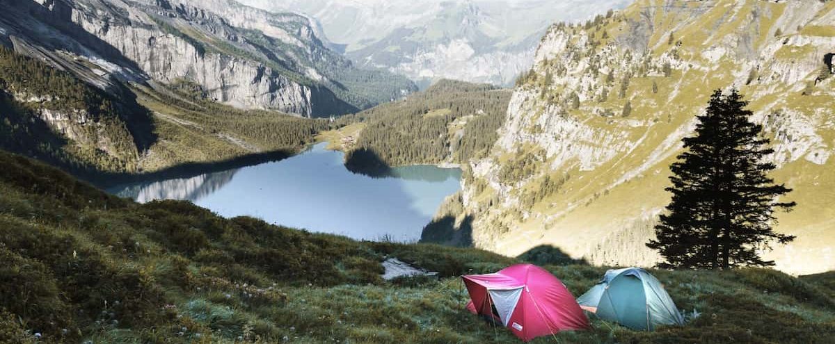 Lake camping